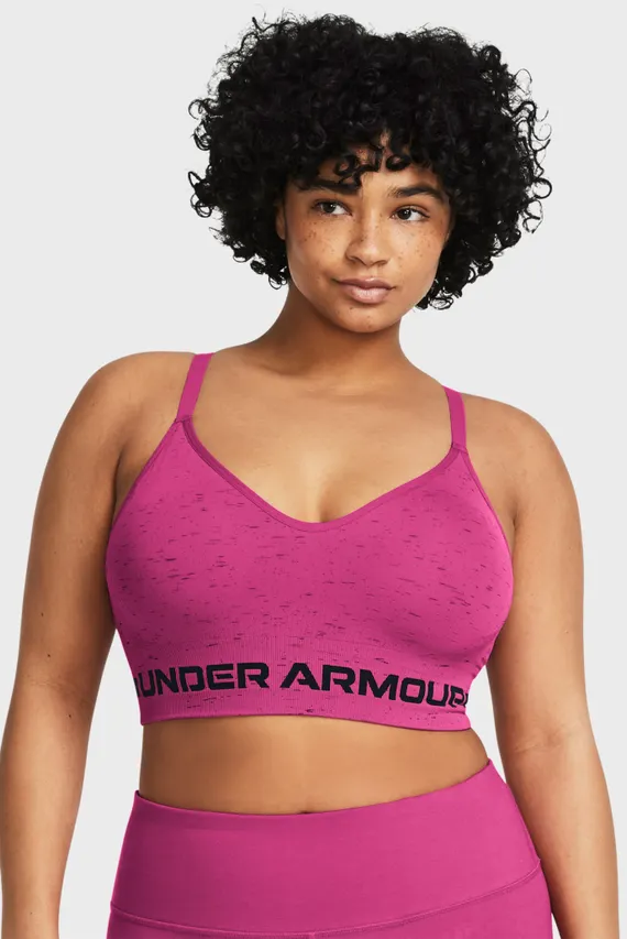 Top Zmeuriu Pentru femei UA Seamless Low Long Htr Bra Under Armour