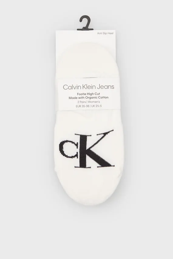 Следы/CKJ WOMEN FOOTIE HIGH CUT 2P MONO Calvin Klein