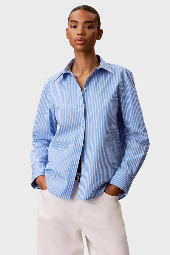 Cămaşă/YARNDYE COTTON POPLIN REGULAR SH Calvin Klein