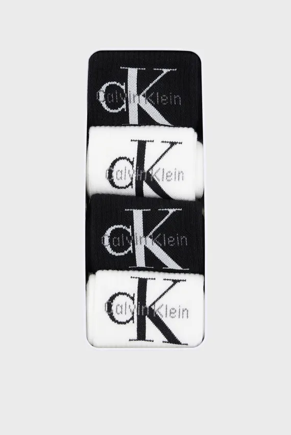 Un set de șosete/CK MEN SOCK 4P GIFTBOX MONOLOG Calvin Klein