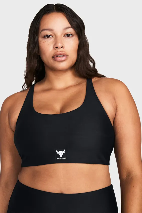 Женский Черный Топ Pjt Rck All Train Crsbck Bra Under Armour