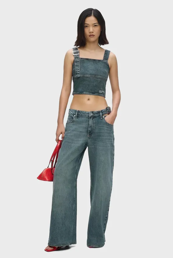 Джинсы/klj lr wide leg buckle denim Karl Lagerfeld Jeans