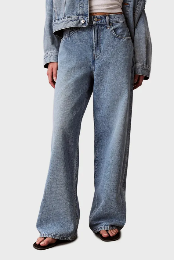 Blugi/THE WIDE LEG SAGE STONE Calvin Klein Jeans
