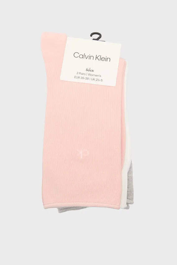 Șosete/CK WOMEN SOCK 3P ROLLTOP Calvin Klein