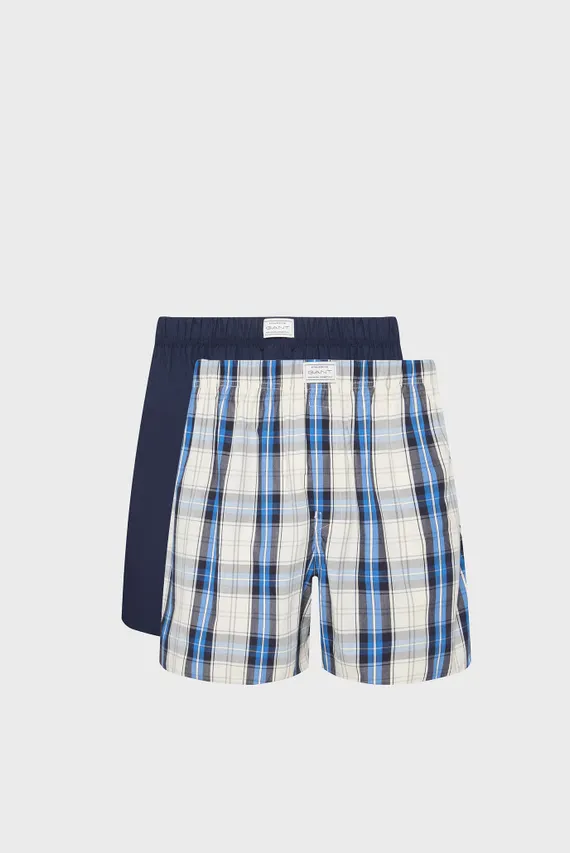 Pantaloni scurti/CHECK AND SOLID BOXER SHORTS 2-P Gant