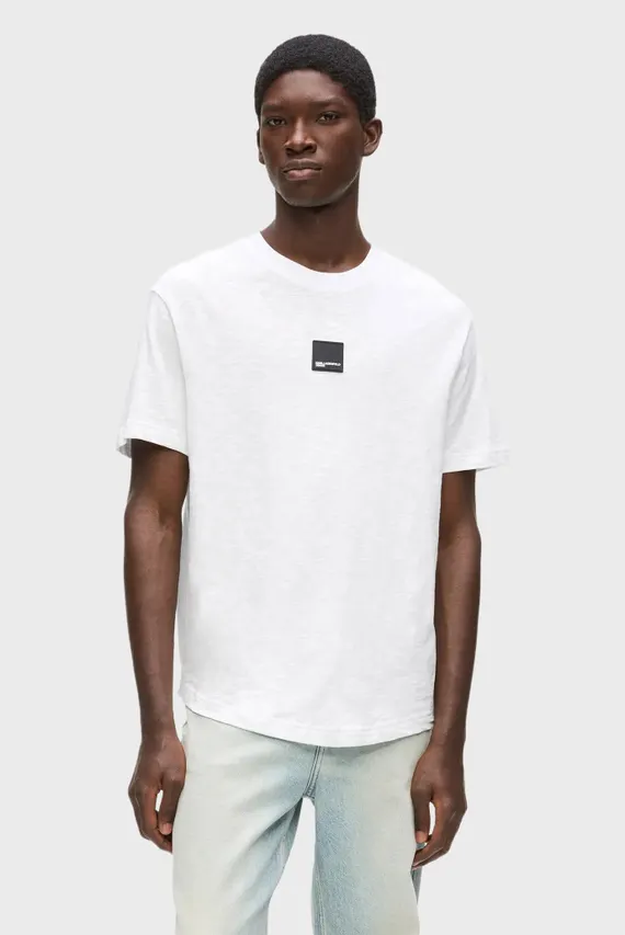 Tricou/KLJ REG CURVED HEM SLUB TEE Karl Lagerfeld Jeans