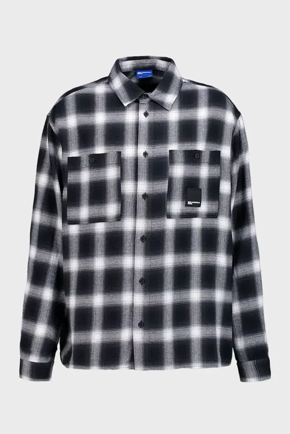 Рубашка/klj plaid overshirt Karl Lagerfeld Jeans