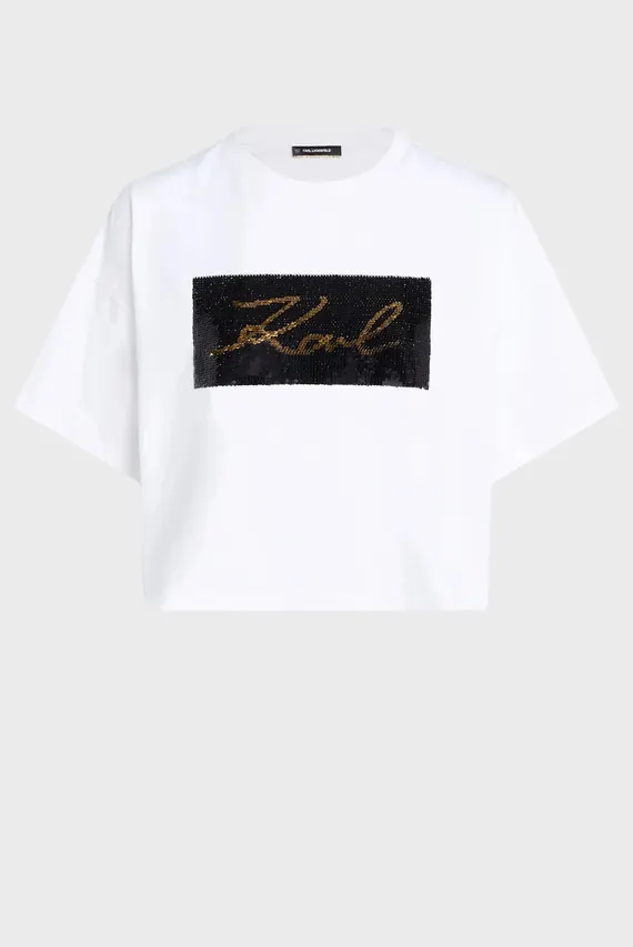 Футболка/REVERSIBLE SEQUINS T-SHIRT Karl Lagerfeld