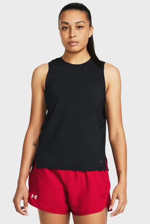 Женская Черная Майка UA Launch Elite Tank Under Armour