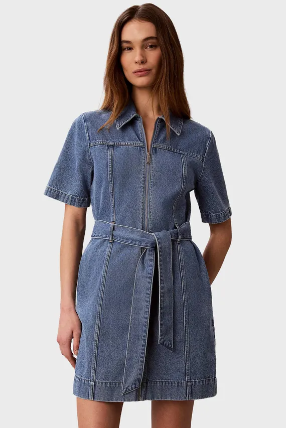 Платье/BELTED SHIRT DRESS RADIO BLUES Calvin Klein Jeans