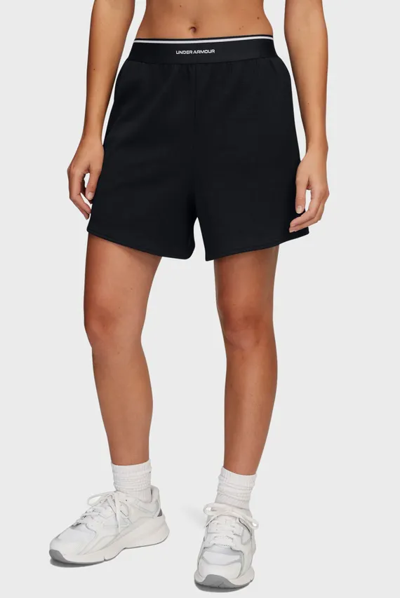 Șorturi Negri Pentru femei UA Meridian Rib Short Under Armour