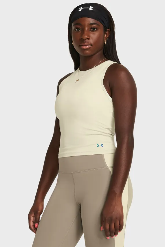 Женский бежевый топ Vanish Elite Vent Under Armour