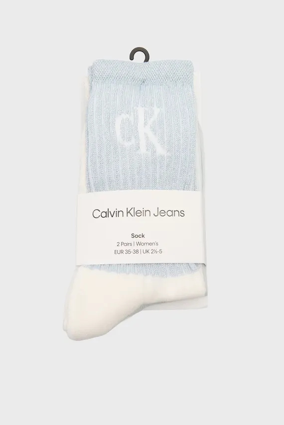 Șosete/CKJ WOMEN SOCK 2P GLOSSY RIB Calvin Klein Jeans