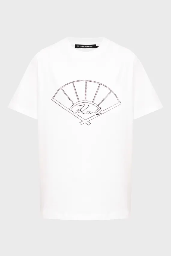 Футболка/FAN RHINESTONE T-SHIRT Karl Lagerfeld