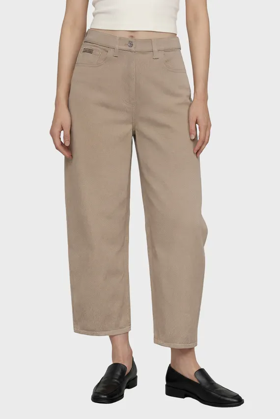 Джинсы/COTTON CROPPED BARREL LEG PANTS Calvin Klein Jeans