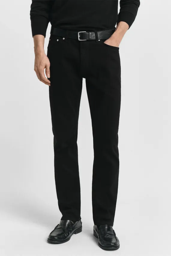 Blugi/REGULAR STAY BLACK JEANS Gant