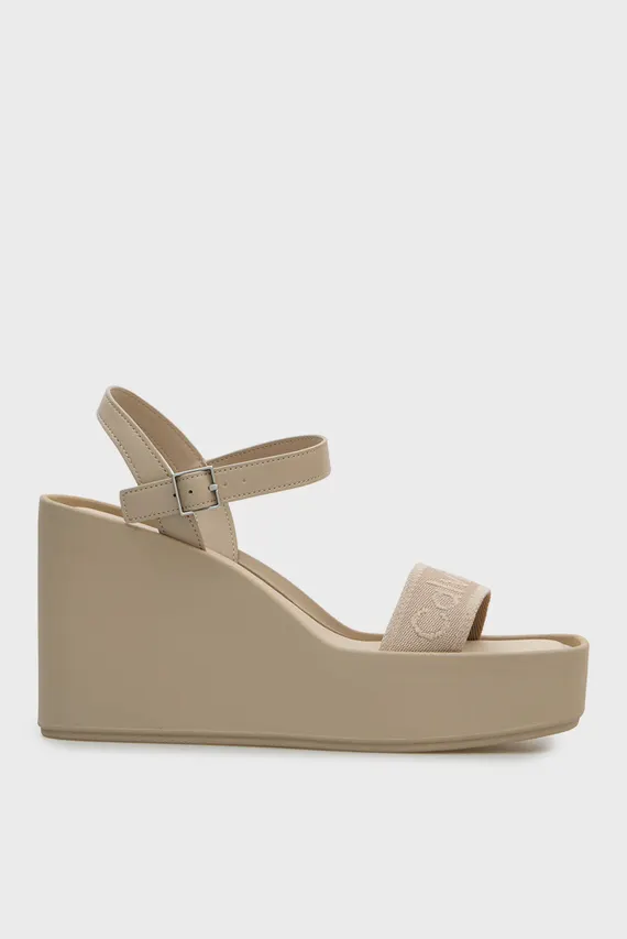 Босоножки/WEDGE 70 SNDL WEBBING LTH Calvin Klein