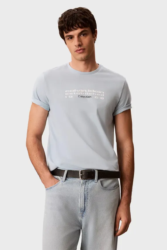 Футболка/SS 30s EU CALVIN KLEIN FUTUR GRA Calvin Klein Jeans