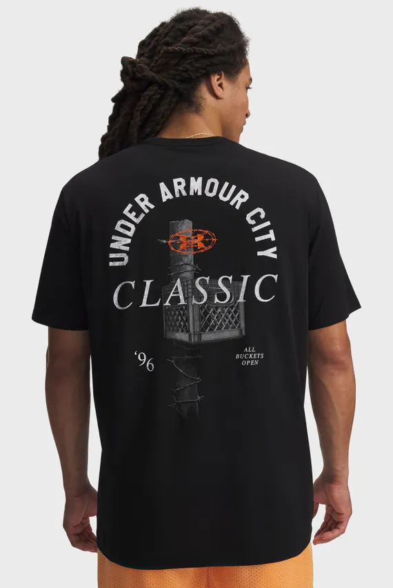 Tricou Negru Pentru bărbați UA M 60/40S CITY CLASSIC SS Under Armour