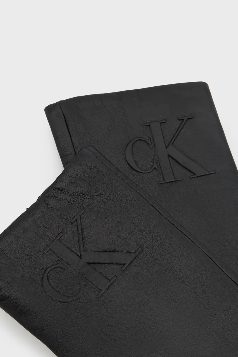 Mănuși/RAISED CK LEATHER GLOVES 3