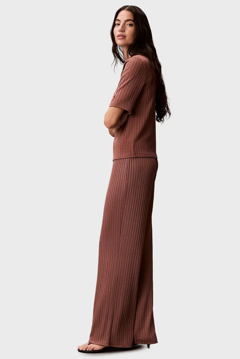 Футболка/SS SHINY RIB MOCK NK TOP 3