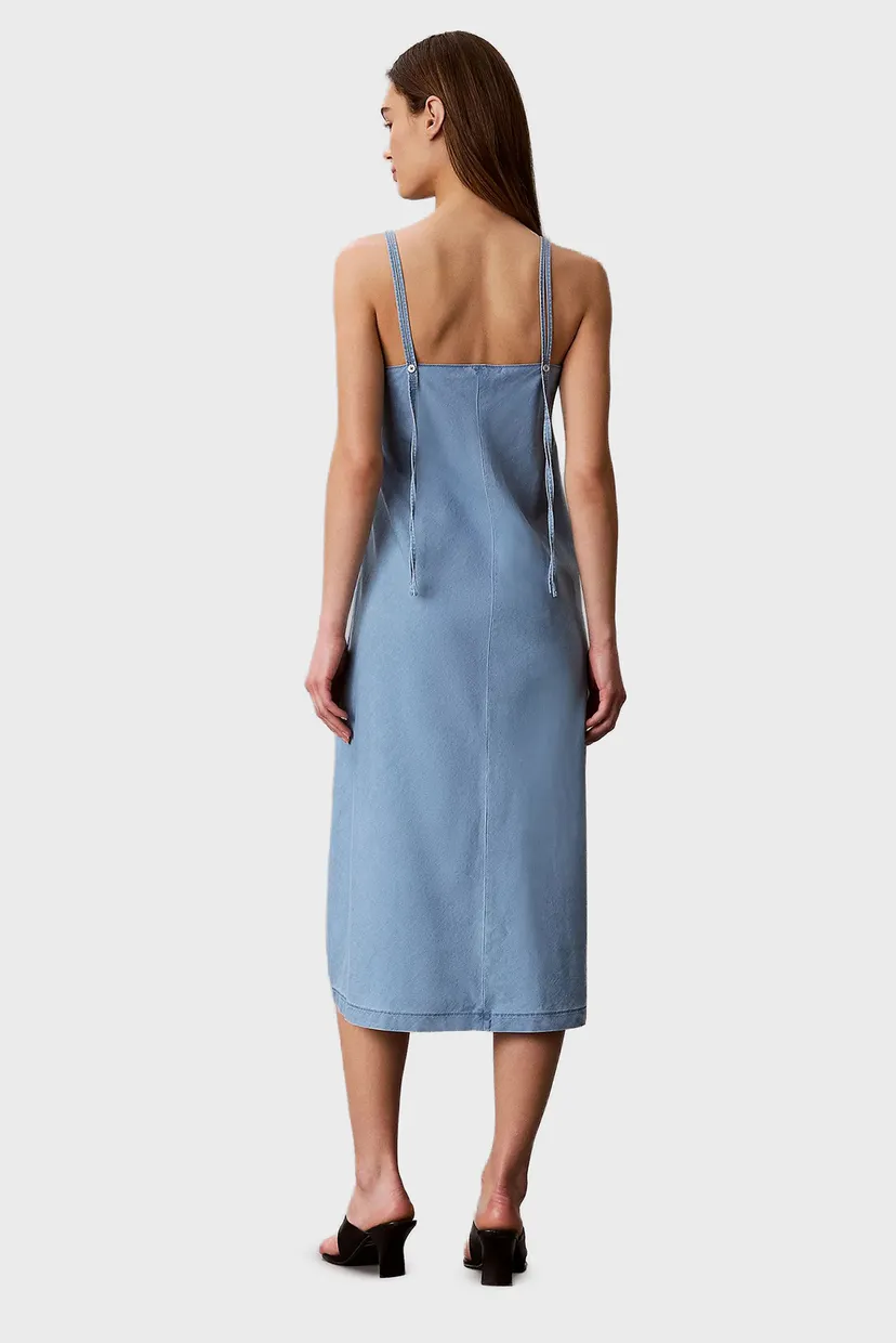 Rochie/BIAS CUT DENIM SOFT DRESS LIGHTW 3