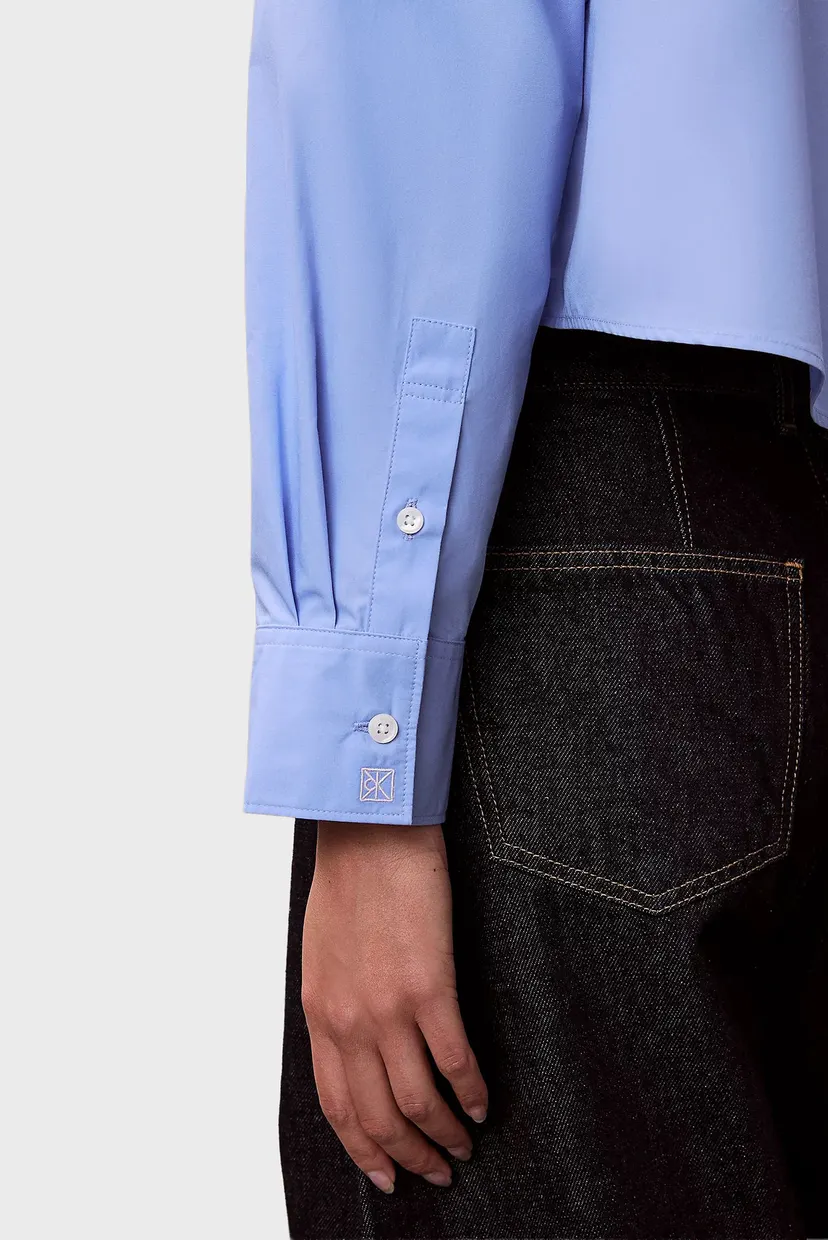 Рубашка/Crisp Poplin Oversized Cropped S 6