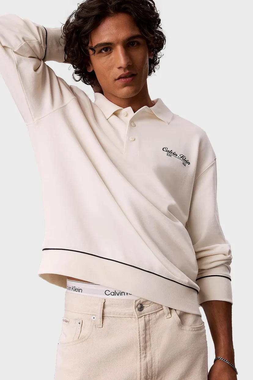 Свитшот/LS 350GSM TERRY PIPED POLO SWEAT 6