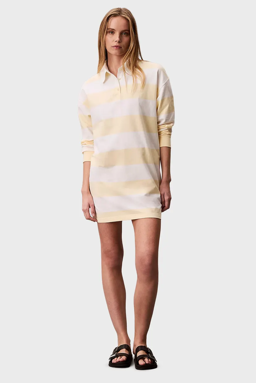 Платье/LS VARSITY STRIPE MINI POLO DRES 4