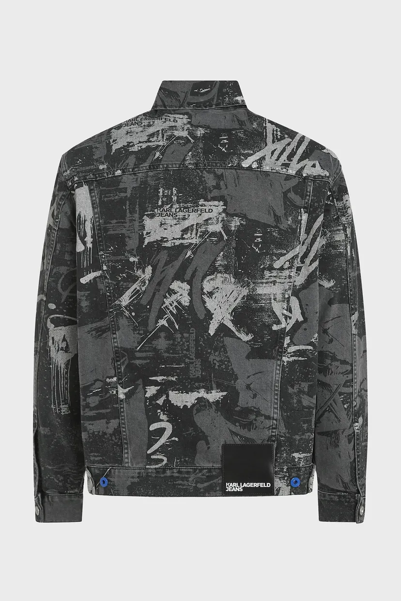 Jacheta denim/KLJ AOP DENIM JACKET 6