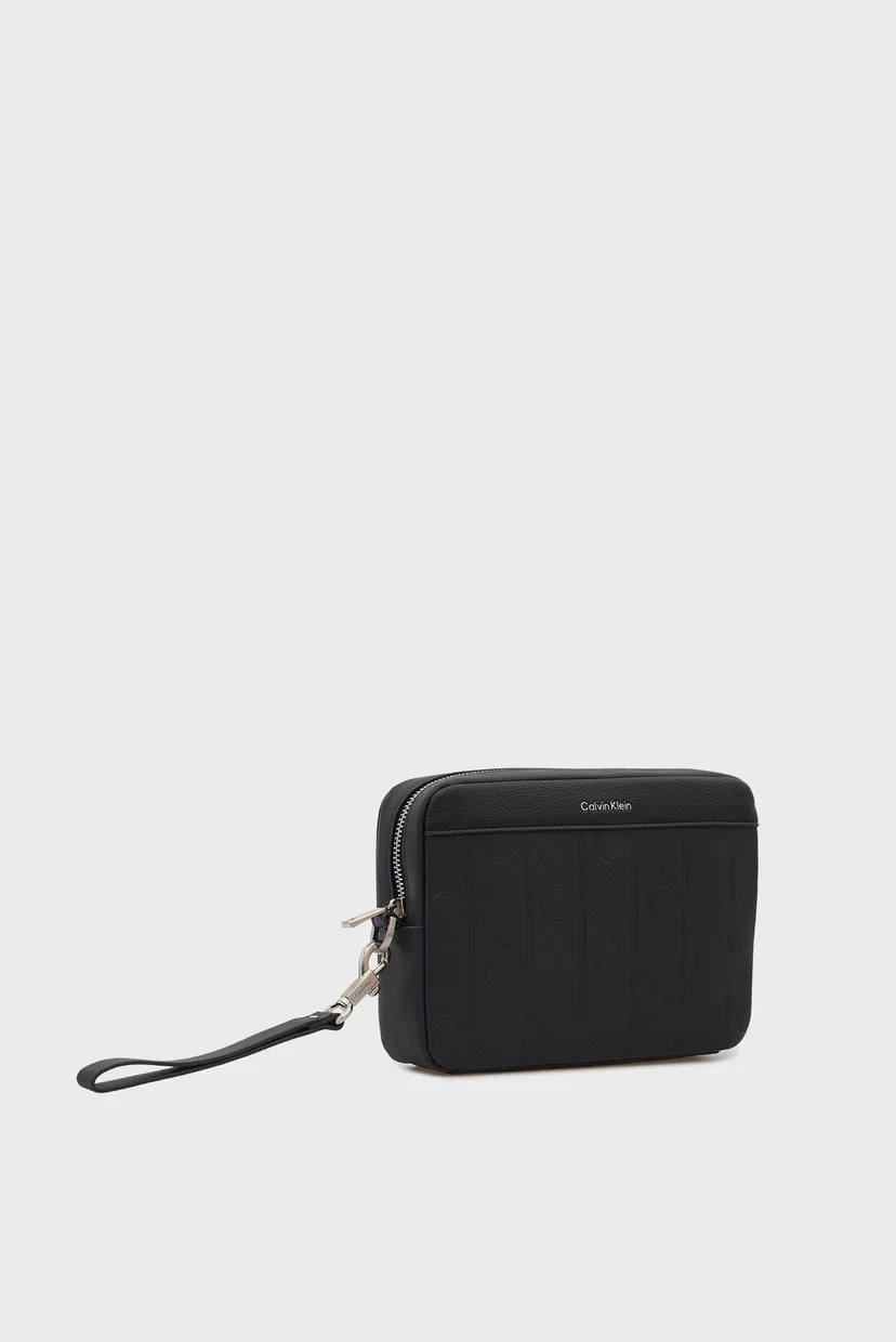 Кошелек/XL EMBLEM AOP EMBOSS POUCH W/H 3