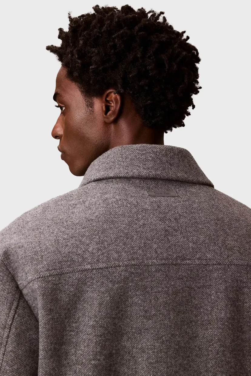 Geaca demi-sezon/LS FILLED TECH WOOL SHIRT JACKET 6