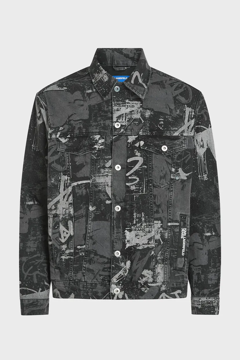 Jacheta denim/KLJ AOP DENIM JACKET 5