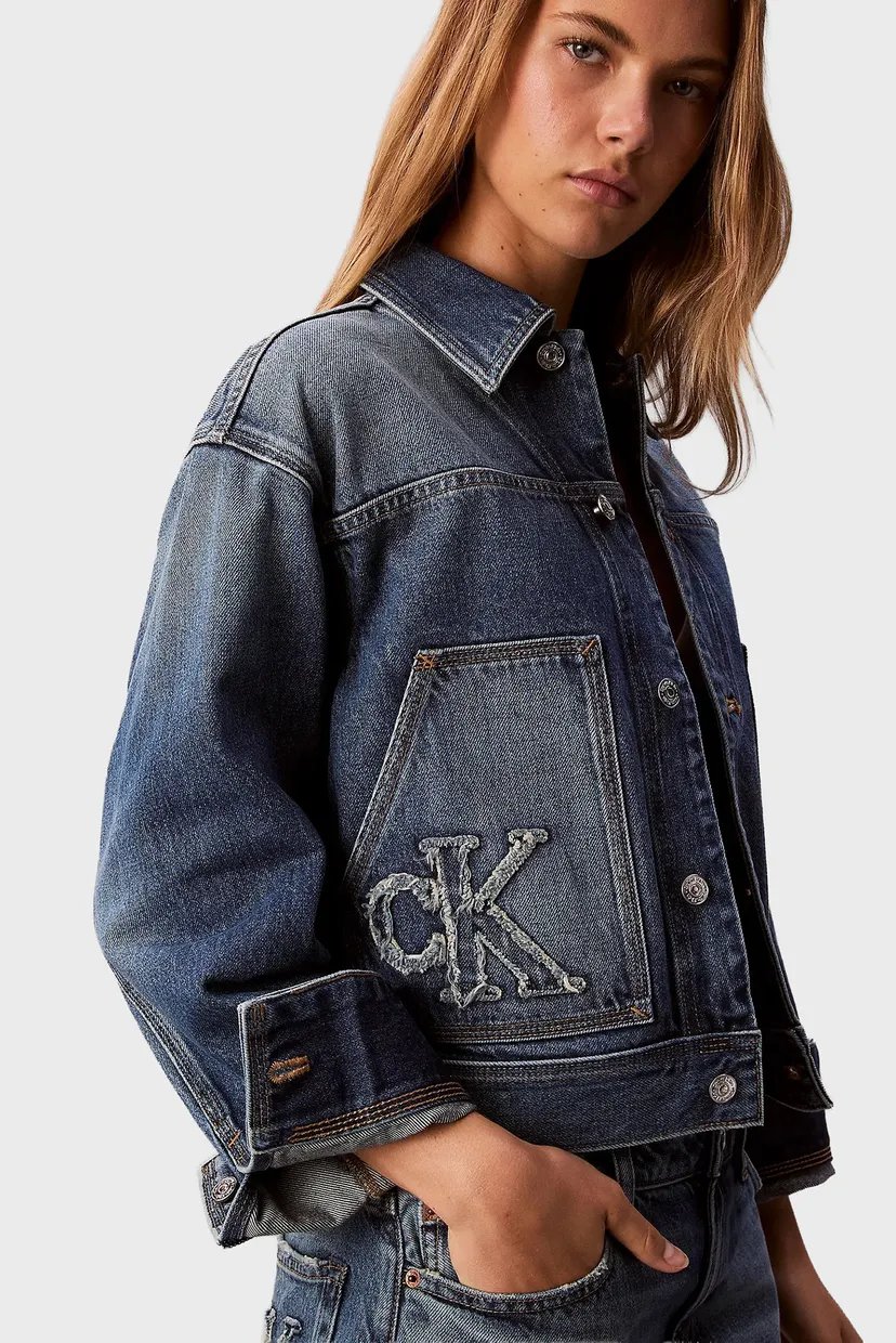 Jacheta denim/WORKWEAR JACKET CK SANDED BLUE 5