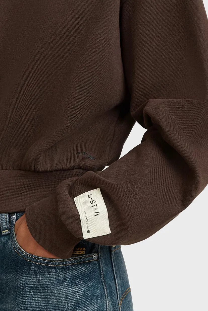 Raglan/Cropped full zip hdd relaxed sw wmn 4