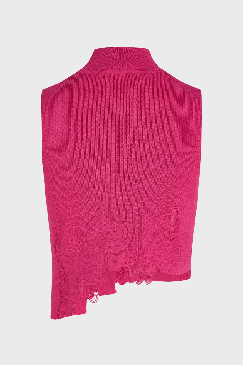 Top/KLJ DISTRUCTED KNITTED TOP 6
