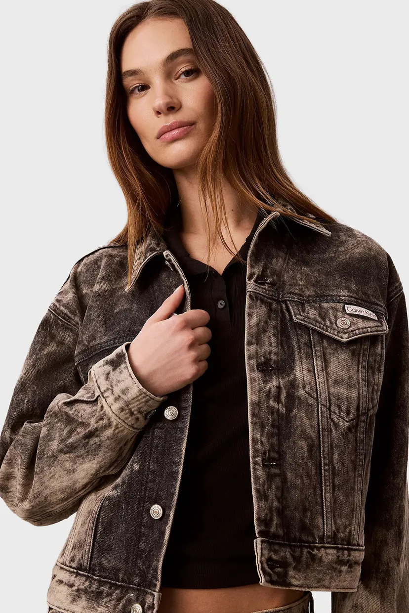 Куртка джинсовая/90s TRUCKER JACKET BLACK TOBACCO 6