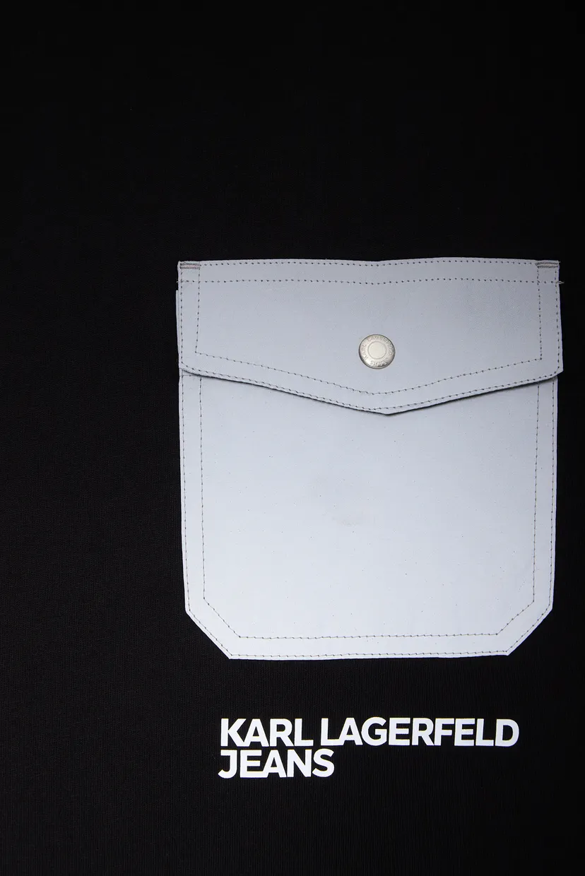 Tricou/klj reg mixed material tee 3
