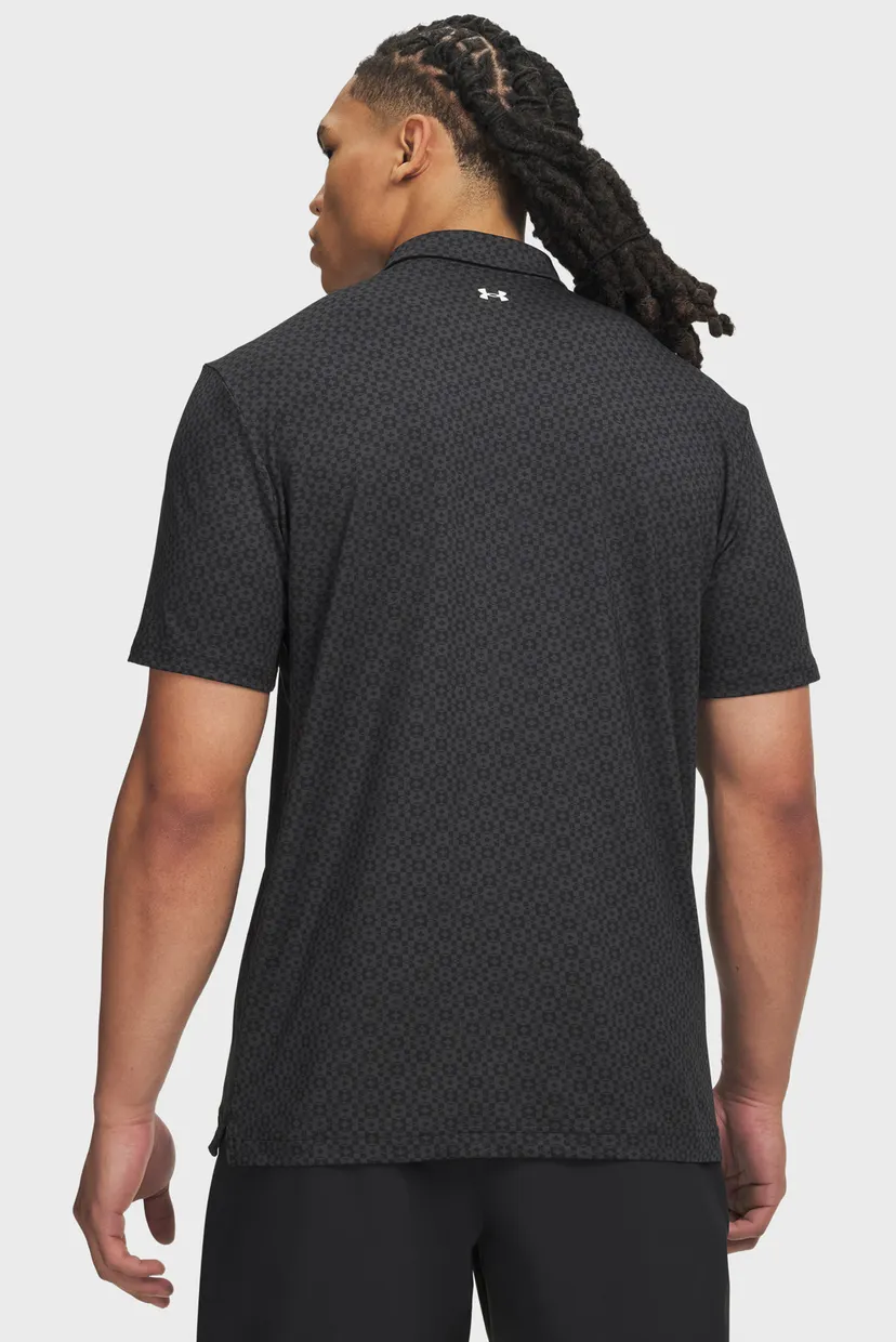 Поло/UA T2G Printed Polo-BLK 3