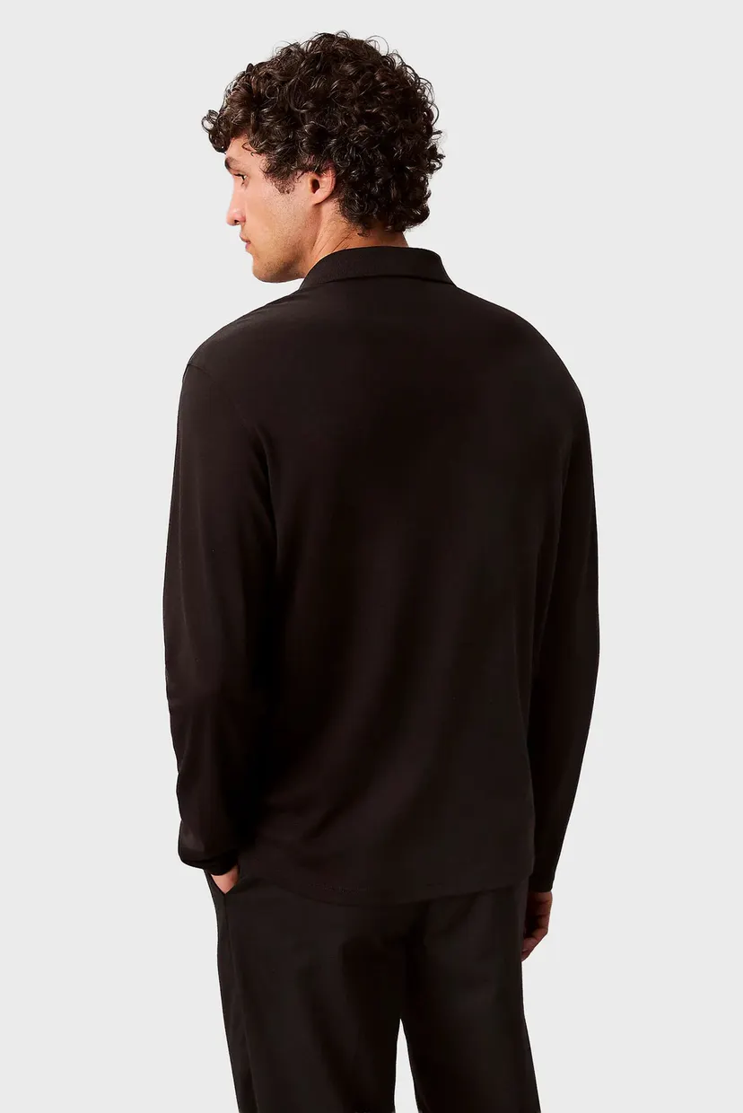 Поло с длинным рукавом/LS SUPIMA COTTON SOLID POLO 3