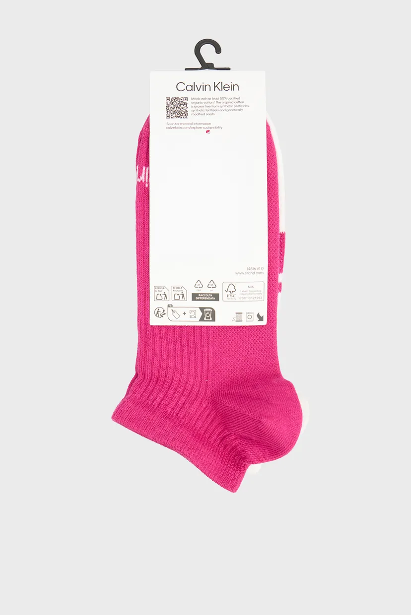 Носки/CK WOMEN SNEAKER 2P LOGO STRIP 3