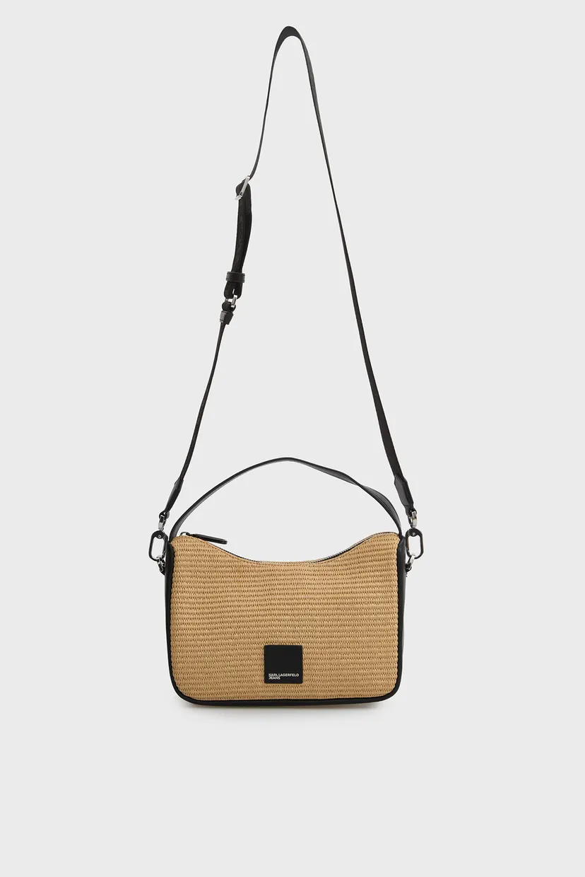 Sac/KLJ BOX LOGO RAFFIA MINI HOBO 6