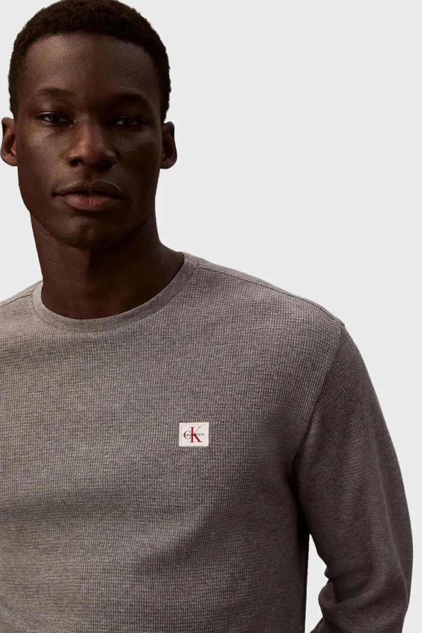 Лонгслив/LS WAFFLE BADGE CREWNK TEE 5