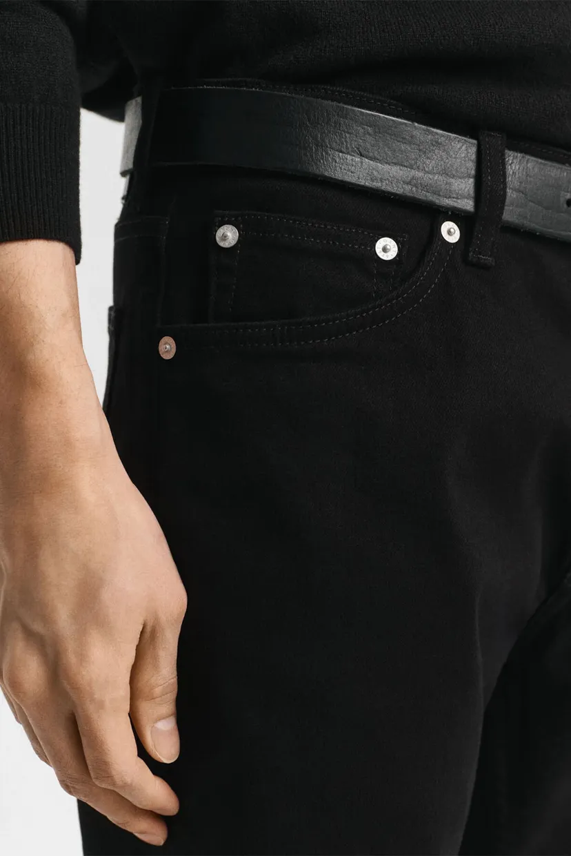 Blugi/REGULAR STAY BLACK JEANS 4
