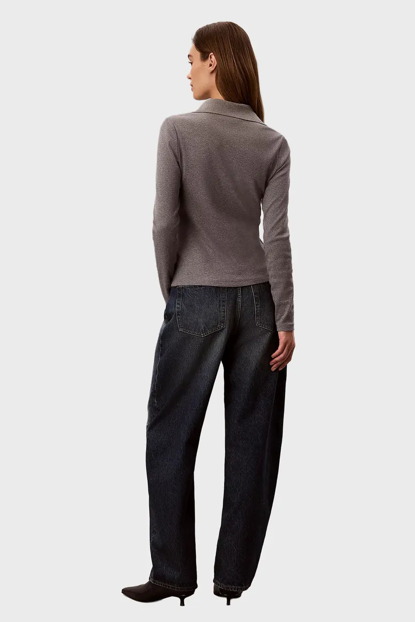 Лонгслив/LS WVN LABEL TNECK HENLEY 3