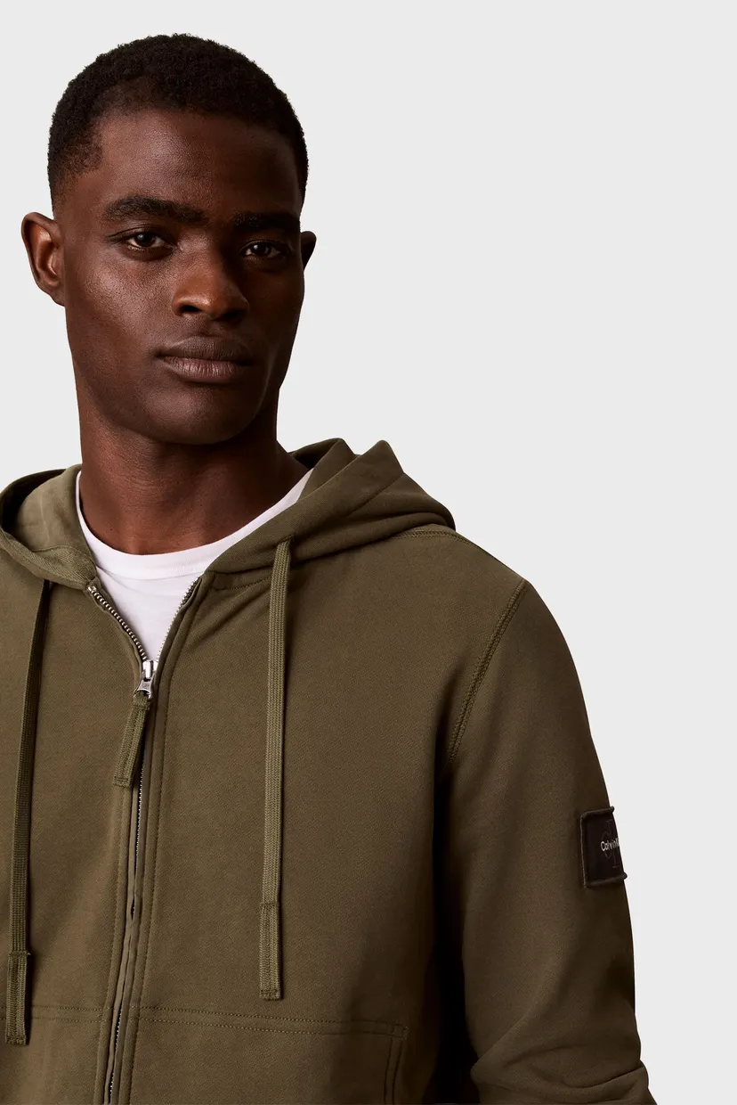 Raglan/LS EU 350TERRY BADGE FZ HOODIE 5