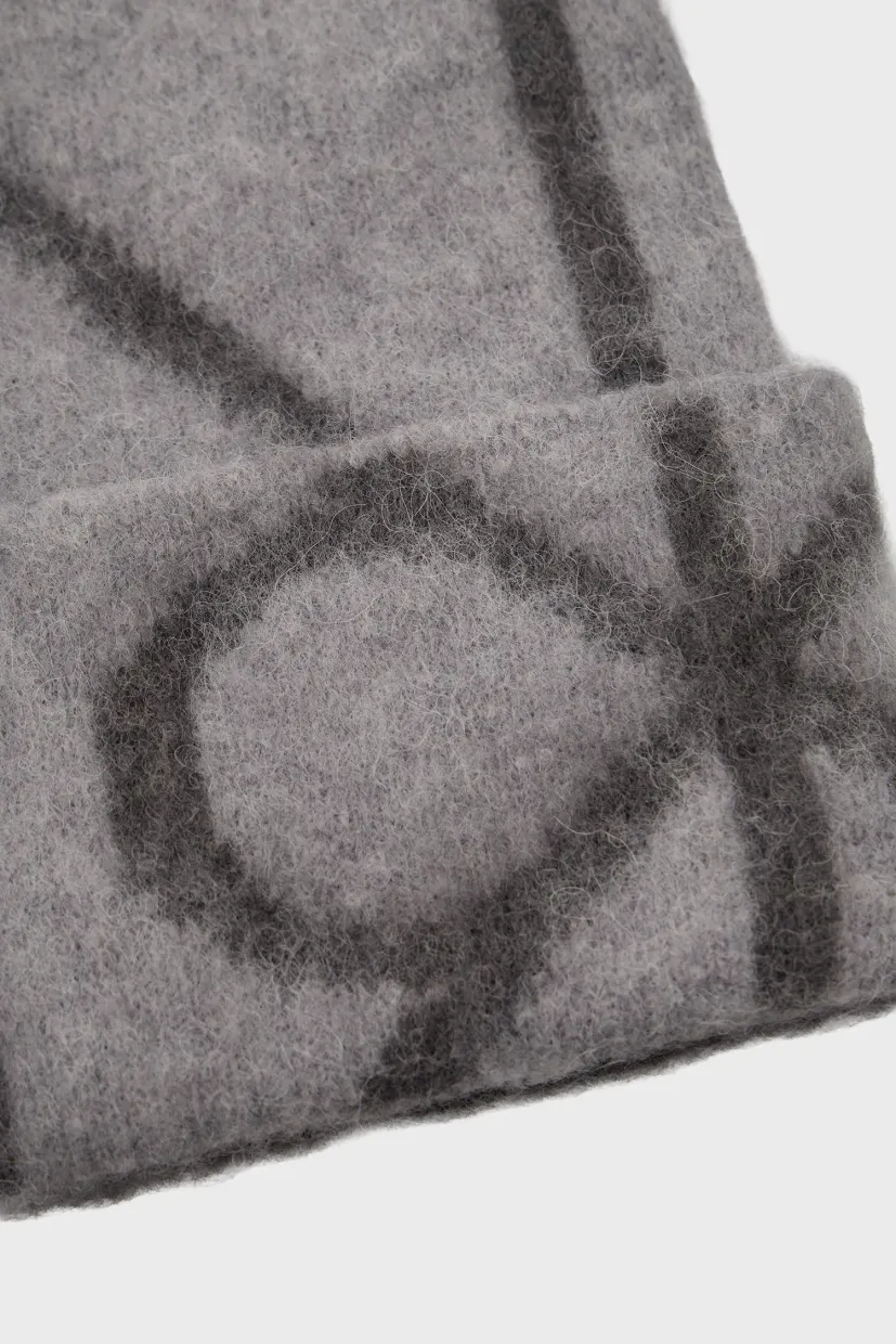 Шапка/EMBLEM AOP BRUSHED BEANIE 4