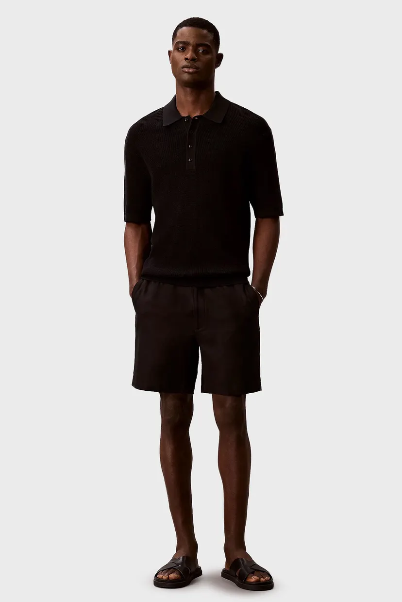 Поло/SS COTTON WAFFLE POLO COLLARSWTR 5