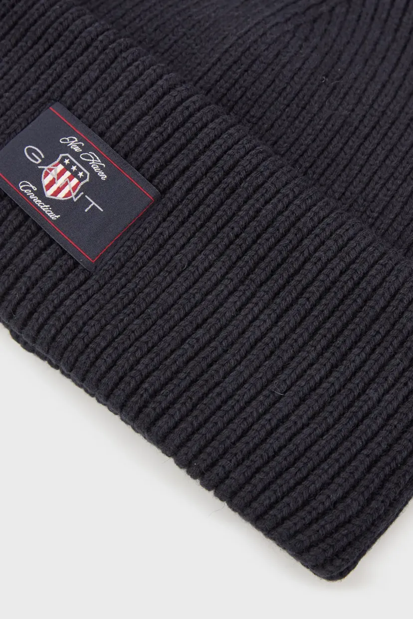 Capac/COTTON BLEND RIBBED BEANIE 4