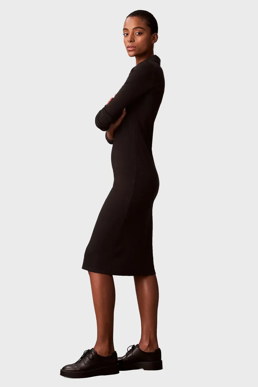 Rochie/LS WOVEN LABEL JOHNNY COLLAR MID 3